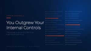 Rows of transactions in a ledger with three flagged as exceptions